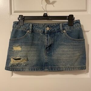 Edikted denim miniskirt